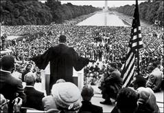 TIME Photo Essay: The Last Days of Martin Luther King: Dr. King's life and death recalled in images. Dr. King addresses thousands of supporters gathered near the Reflecting Pool in Washington, DC, on May 17, 1957 during a "Prayer Pilgrimage" organized by the civil rights movement. PHOTO BY HULTON ARCHIVE / GETTY