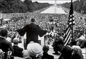 TIME Photo Essay: The Last Days of Martin Luther King: Dr. King's life and death recalled in images. Dr. King addresses thousands of supporters gathered near the Reflecting Pool in Washington, DC, on May 17, 1957 during a "Prayer Pilgrimage" organized by the civil rights movement. PHOTO BY HULTON ARCHIVE / GETTY